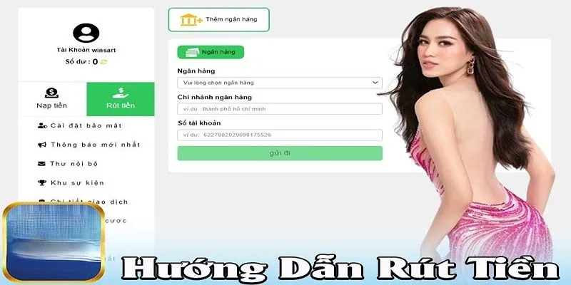 Mỗi cách để rút tiền 69VN được cung cấp biểu mẫu tương ứng