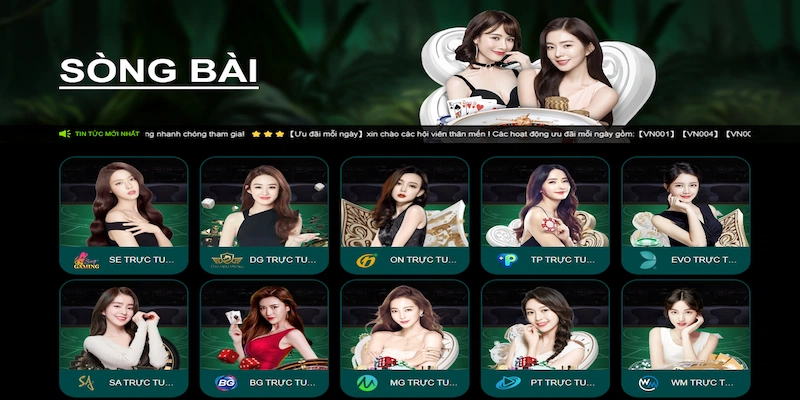 Sảnh Casino được yêu thích đứng hot top tại nhà cái 69VN